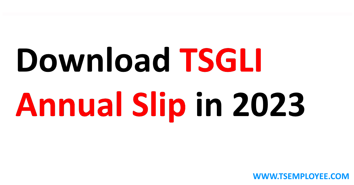 TSGLI Bond Annual Slip